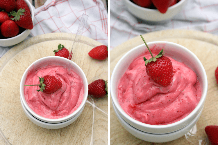 Heute gibt&amp;#39;s Eis Eis Baby {5 Minuten Strawberry Frozen Yogurt ohne ...
