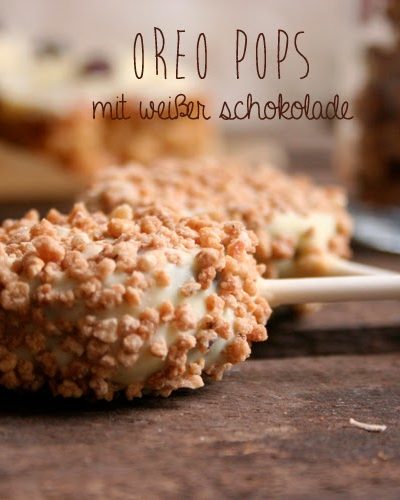 Oreo Pops mit weißer Schokolade