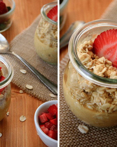 Overnight Oats mit Orangensaft und Vanille