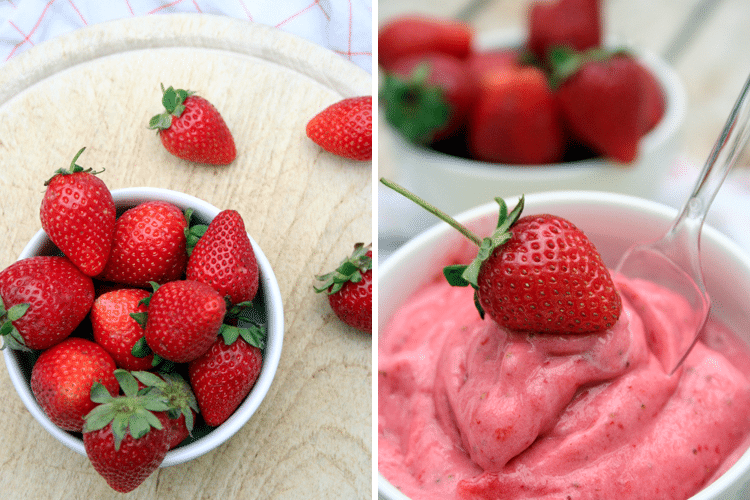 10 eiskalte Erfrischungen für heiße Tage - Erdbeer-Frozen-Yogurt ohne Eismaschine - Kochkarussell.com