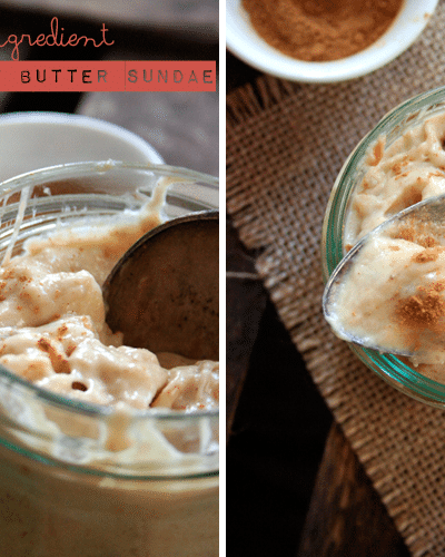 Banana Peanut Butter Sundae