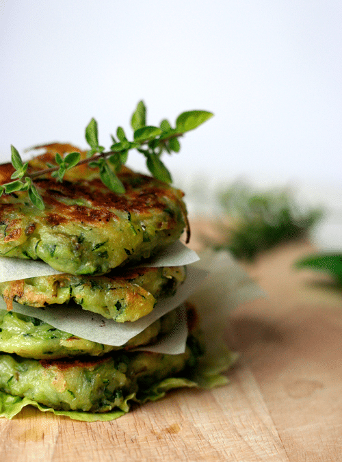 Vegane Zucchini Fritters