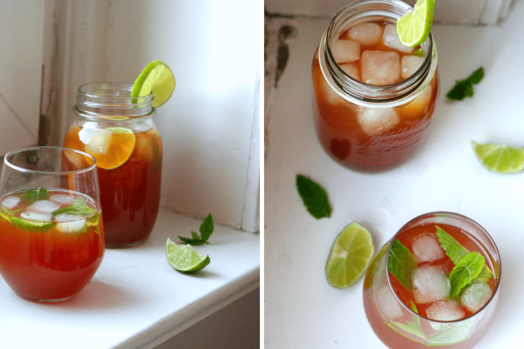 Kochkarussell: Lime Ginger and Mint Iced Tea