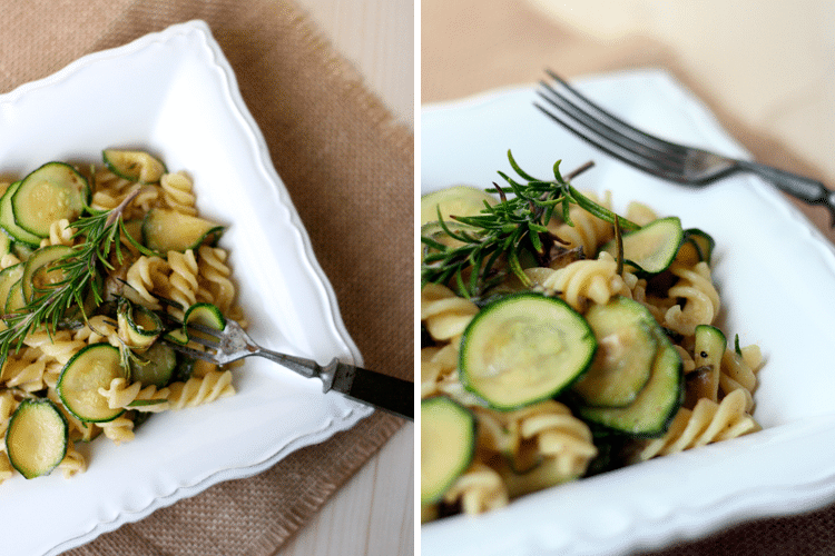 Nudeln mit Zucchini und Ziegenkäse - Kochkarussell