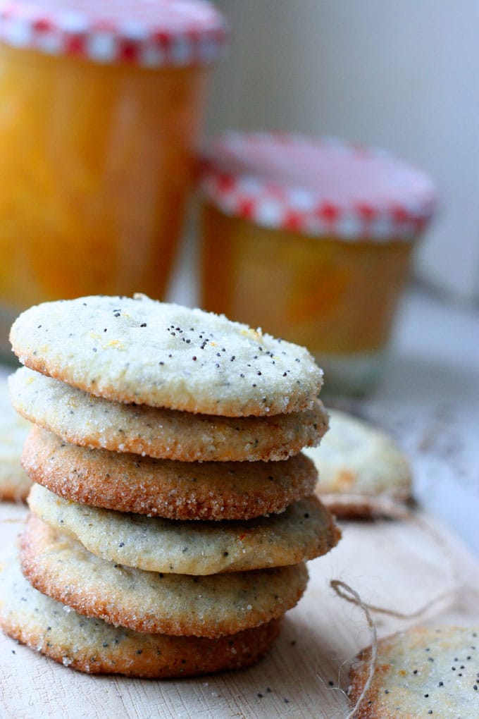 Lemon Poppy Seed Cookies vor Marmelade