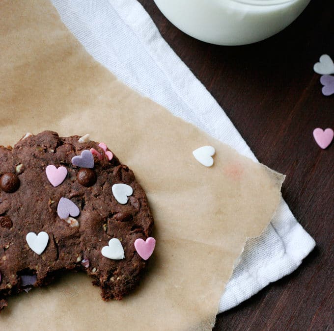 Herziger Schokokuchen-Cookie