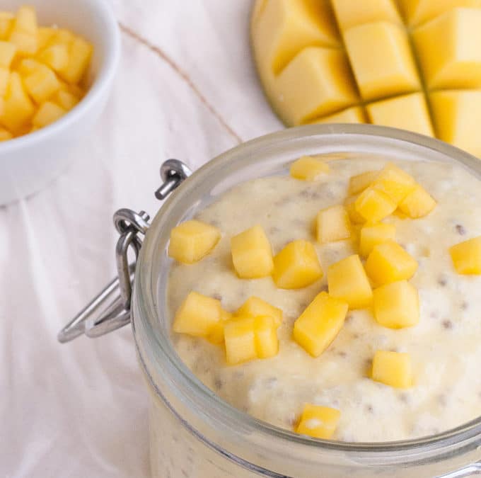 Sommerlicher Mango-Lassi Chia Pudding