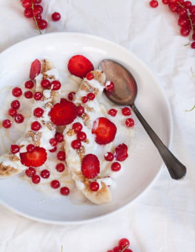 Gesundes Bananensplit – gefroren und perfekt für heiße Sommertage