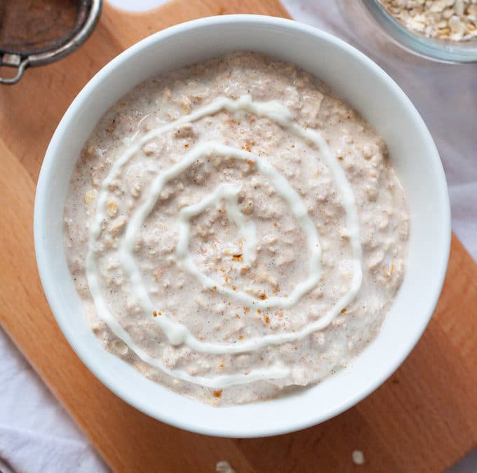 Cinnamon Roll Overnight Oats – Wie Zimtschnecken zum Löffeln