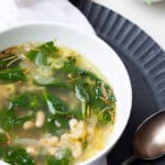 Weiße Bohnensuppe mit Spinat3