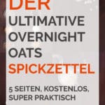 Der ultimative Overnight Oats Spickzettel