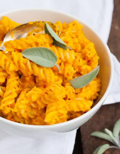 Kürbis-Pasta mit Salbei