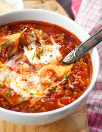 Lasagne-Suppe Rezept schnell und einfach