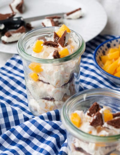 Schnelle Pfirsich-Cups mit Milch-Schnitte®