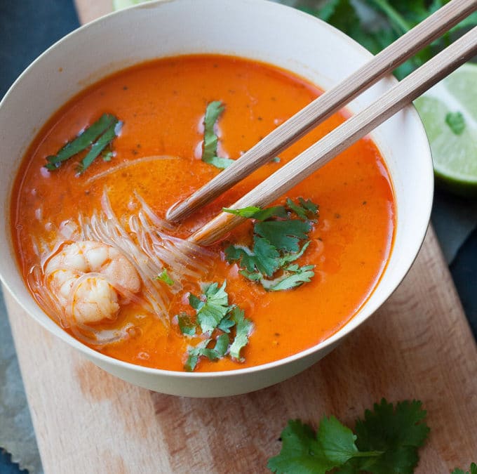 20-Minuten Thai Shrimp Soup