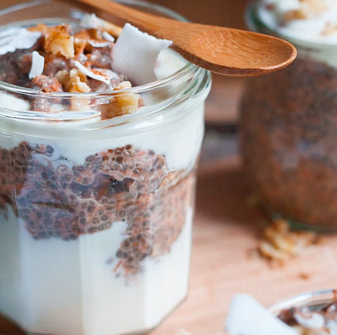 Carrot Cake Chia Pudding – Wie Karottenkuchen zum Löffeln