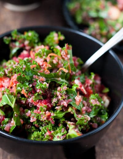 Pink Power Salat mit Rote Beete und Orangen-Vinaigrette