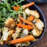 Röstgemüse Bowl mit Karotten und Blumenkohl 1