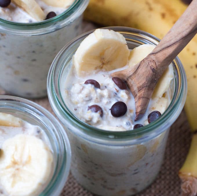 Bananen-Schoko Overnight Oats