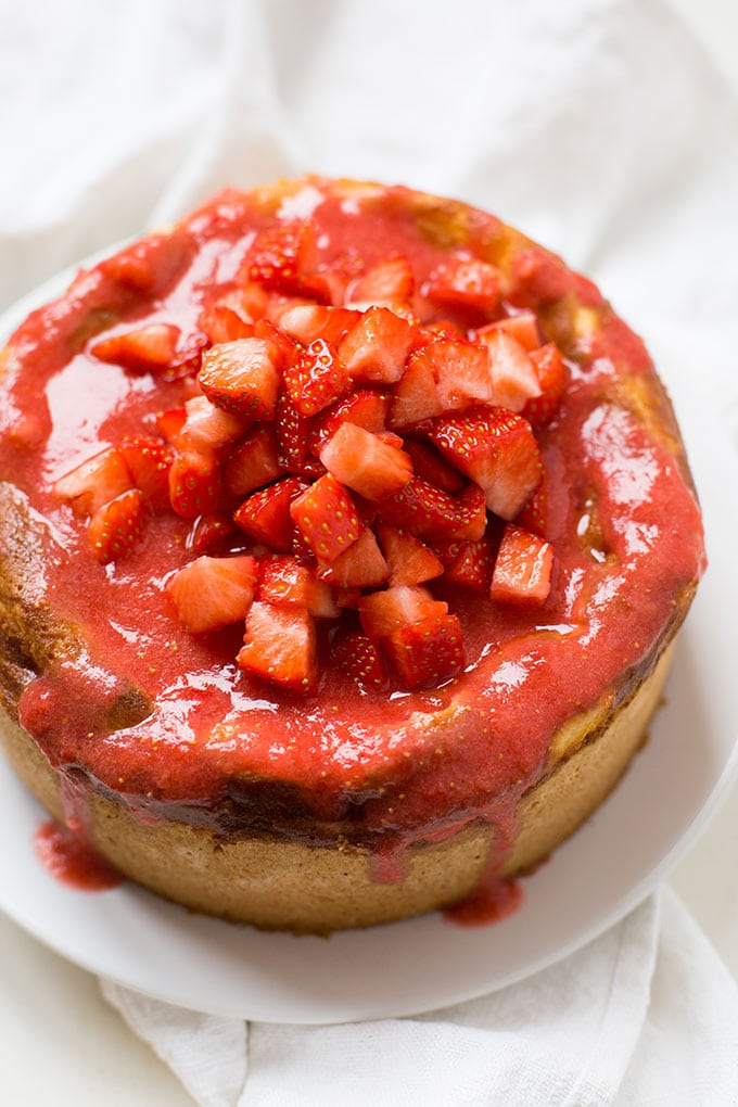 Rezept: Einfacher Käsekuchen mit Erdbeern - Kochkarussell - dein Foodblog für schnelle und einfache Feierabendküche