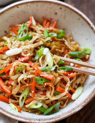 Gebratene Asia-Nudeln