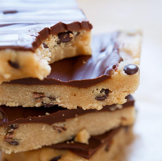 No-Bake Chocolate Chip Cookie Dough Bars