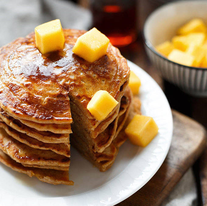 Fluffige 20-Minuten Carrot Cake Pancakes