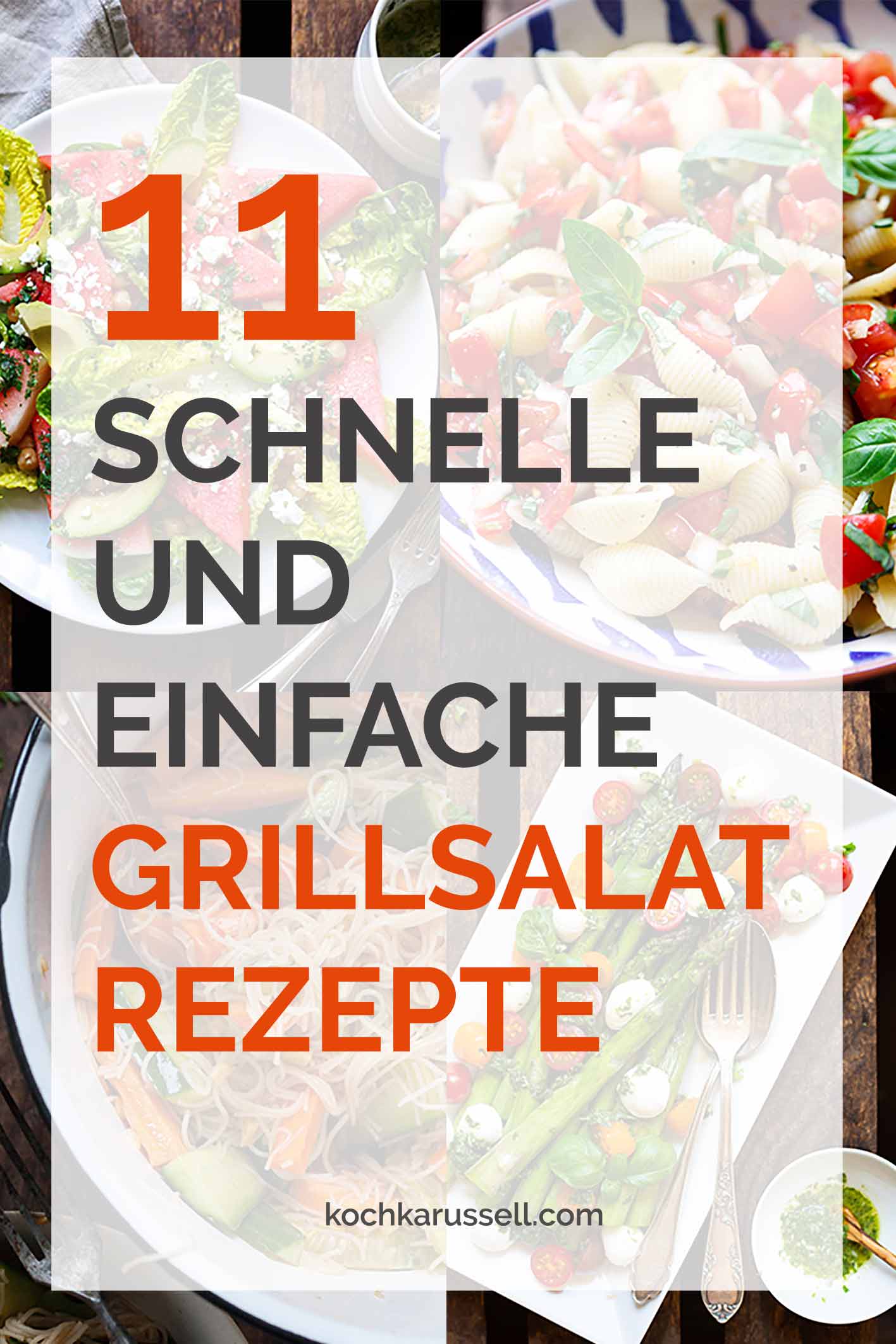 11 schnelle und einfache Grillsalat-Rezepte. Vegetarisch, vegan, mit Fleisch - hier werdet ihr garantiert fündig. Perfekt für's BBQ. - Kochkarussell.com #grillen #salat #grillsalat #bbq #sommer #rezept
