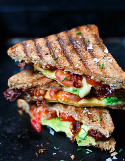 Avocado Bacon Grilled Cheese Sandwich