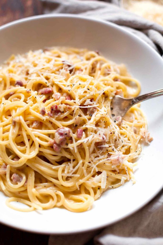 Einfache Spaghetti Carbonara (20 Minuten!) - Kochkarussell