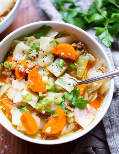 Frühlingsrollen-Suppe (Low carb)