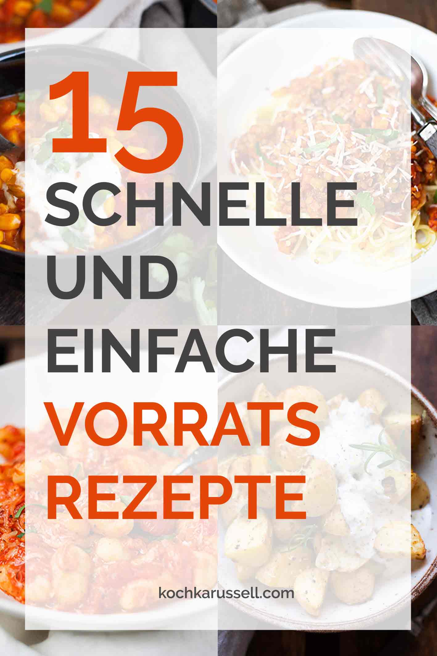 15 schnelle und einfache Vorratskammer-Rezepte. - Kochkarussell.com #rezepte #schnellundeinfach #feierabendküche 