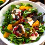 Wintersalat-mit-Orange,-Granatapfel-und-Ziegenkäse-5
