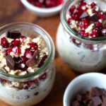 Overnight Oats mit Granatapfel und Schokolade 1