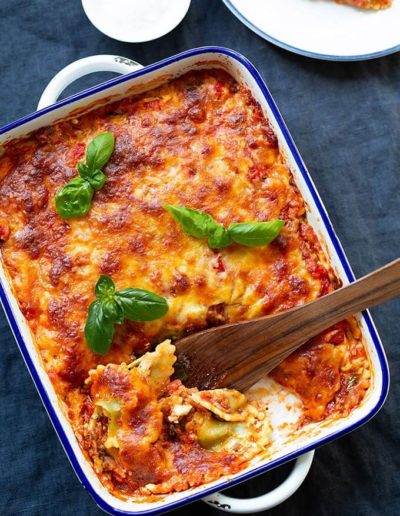 Extrakäsige Ravioli-Lasagne