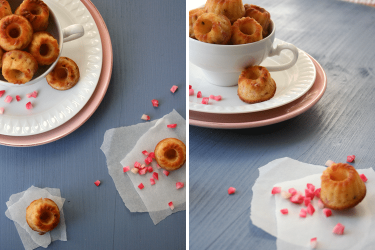 Rhabarber-Marzipan Mini Gugls - Kochkarussell