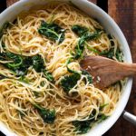 Spaghetti mit Spinat-Frischkäse-Sauce-5
