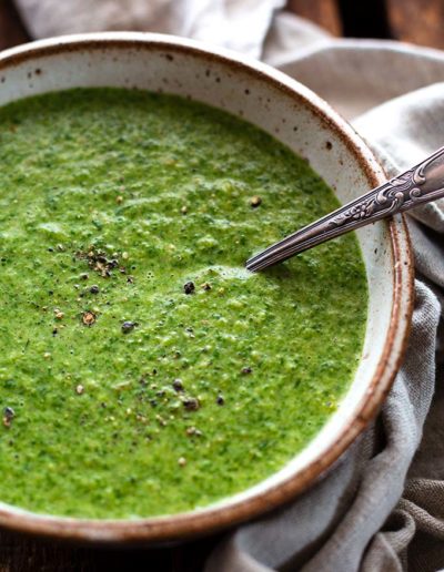 Spinat-Waldpilz-Suppe