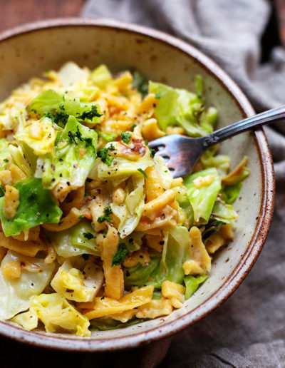 Einfache Spätzlepfanne (vegetarisch & 5 Zutaten)