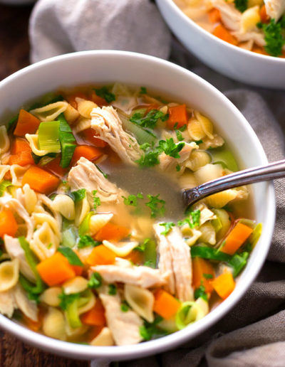 Schnelle Hühnersuppe