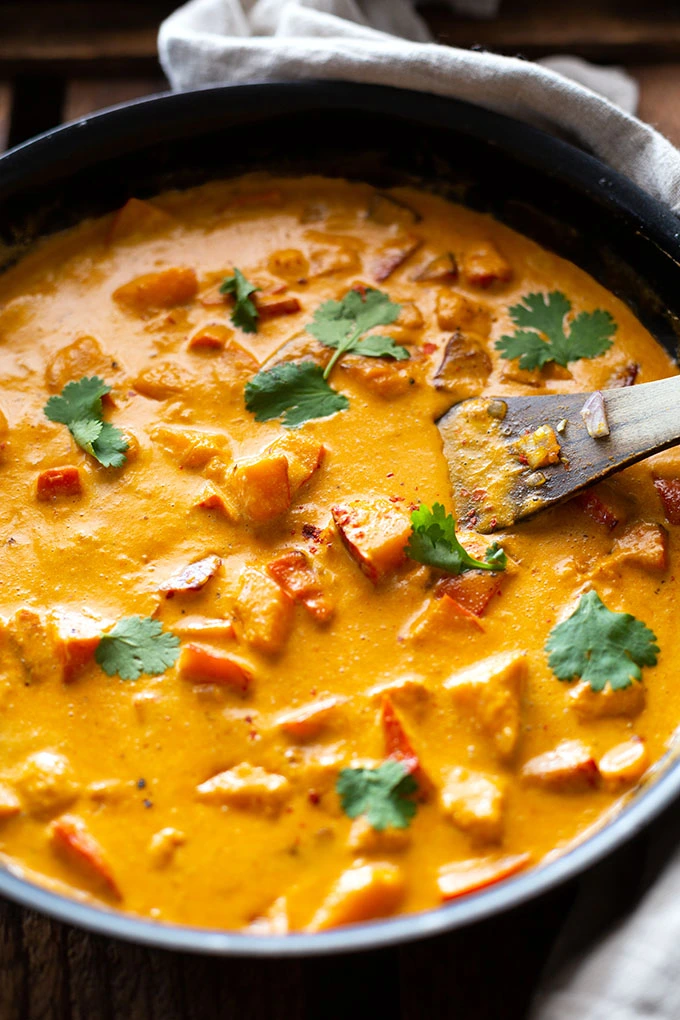 Kürbis-Curry mit Kokosmilch