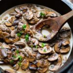 Pilzrahmsosse-selber-machen-in-der-Pfanne