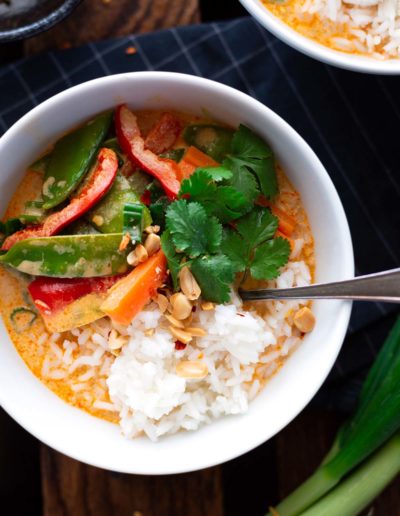Rotes Thai-Curry – einfach und vegan