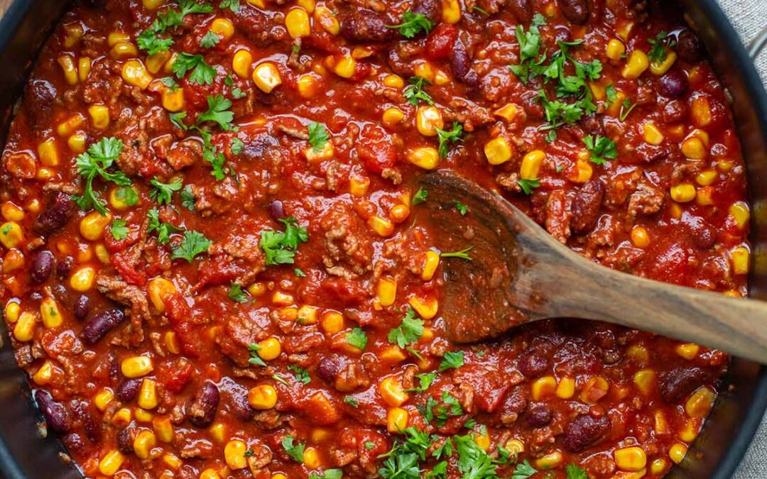 Chili con Carne Rezept – schnell und einfach (30 Min)