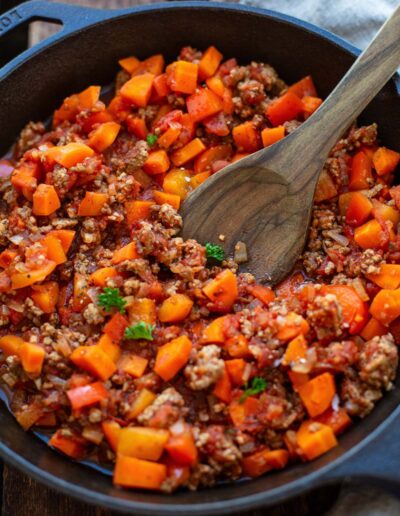 Hackfleischsoße mit Tomaten