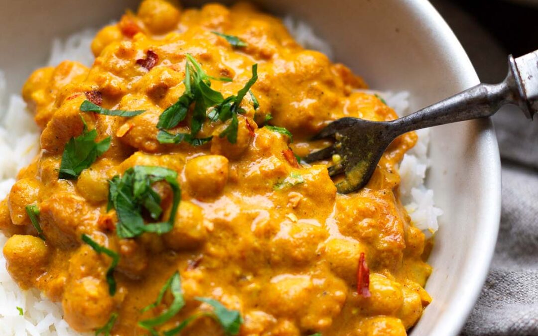 Kichererbsen-Curry mit Kokosmilch