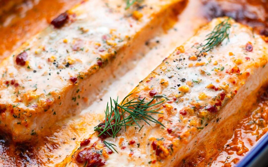 Lachs-Sahne-Gratin