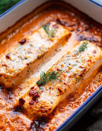 Lachs-Sahne-Gratin selber machen (einfach ohne Fix!)