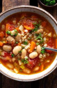 Weiße Bohnensuppe (einfach und vegetarisch)