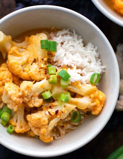 Blumenkohl-Curry mit Kokosmilch (einfach & vegan)